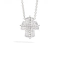 Girocollo Croce Recarlo Collezione Lucrezia Oro Bianco e Diamanti