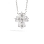 Girocollo Croce Recarlo Collezione Lucrezia Oro Bianco e Diamanti