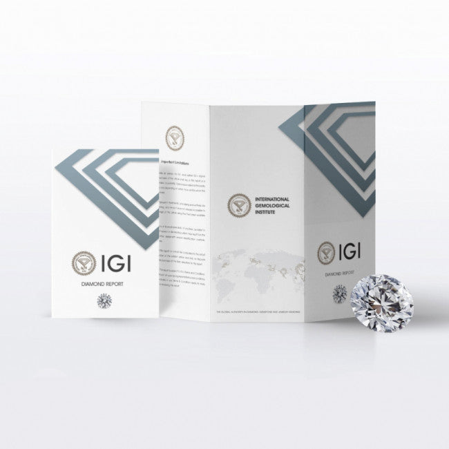 Filodellavita Solitario 7 Fili in Oro Bianco 9kt con Diamante Colorless da 0,14 Ct Vs2 e Misura 14