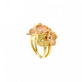 Anello Annamaria Cammilli Bouquet in Oro Arancio Apricot e Giallo Sunrise