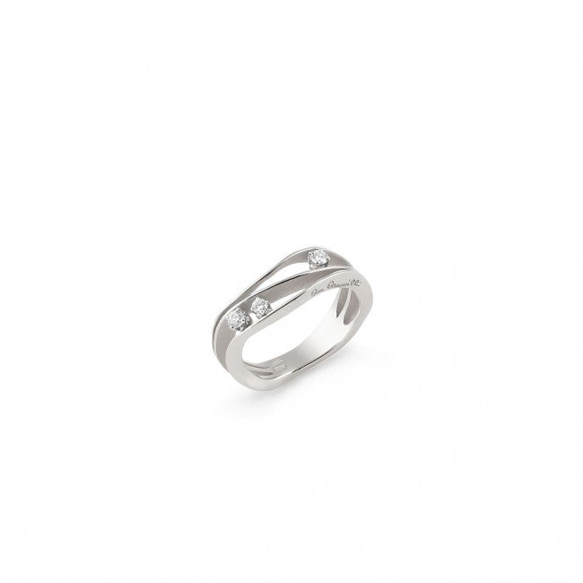Anello Annamaria Cammilli Collezione Dune Oro Bianco Ice