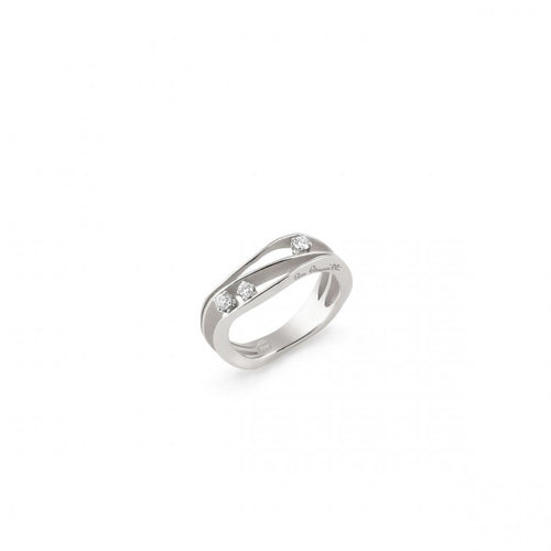 Anello Annamaria Cammilli Collezione Dune Oro Bianco Ice