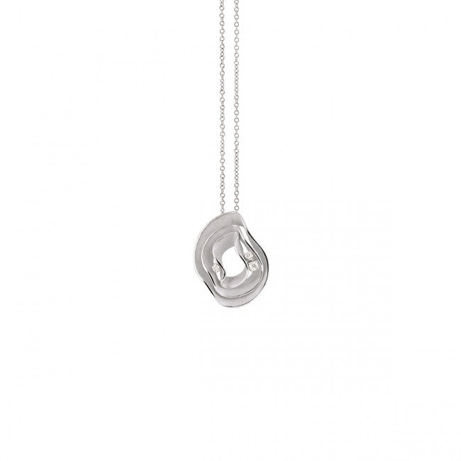 Pendente Punto Luce Annamaria Cammilli Collezione Dune Electa in Or Bianco Ice