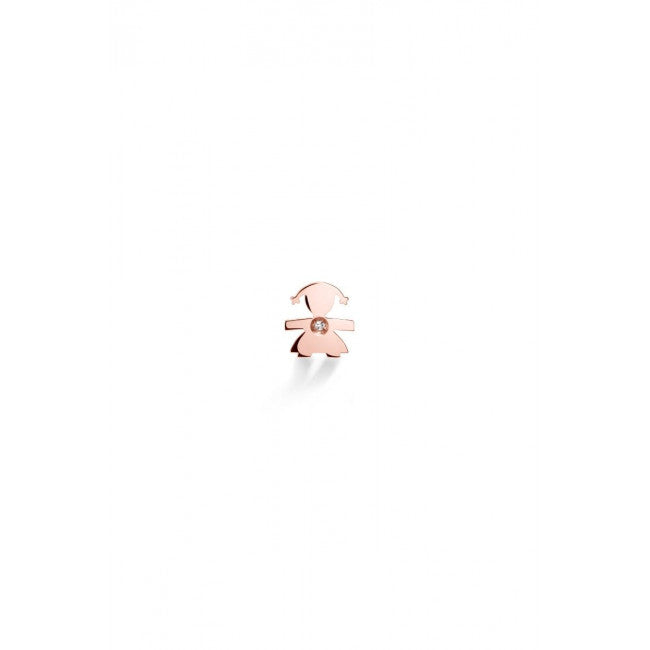 Orecchino le Bebe' Briciole Bimba Oro Rosa
