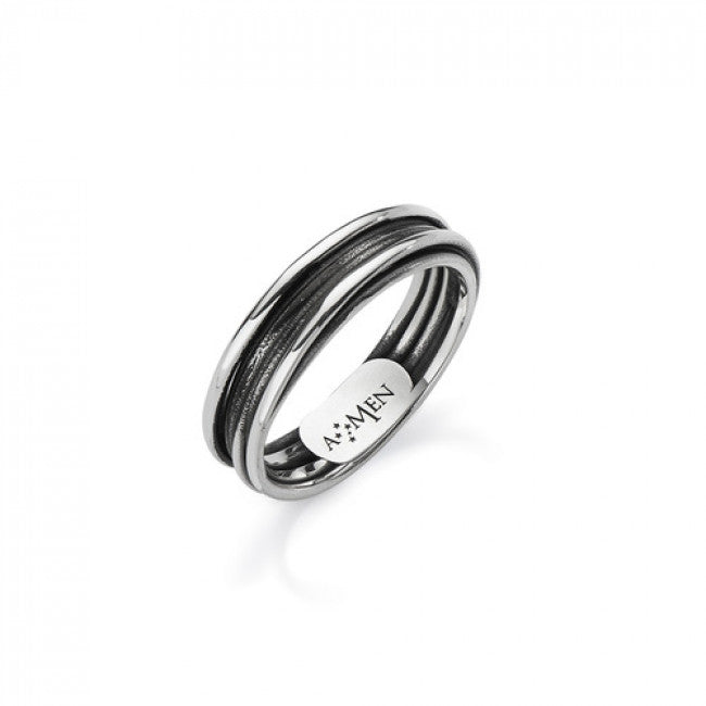 Anello Argento Hipster Amen Afv