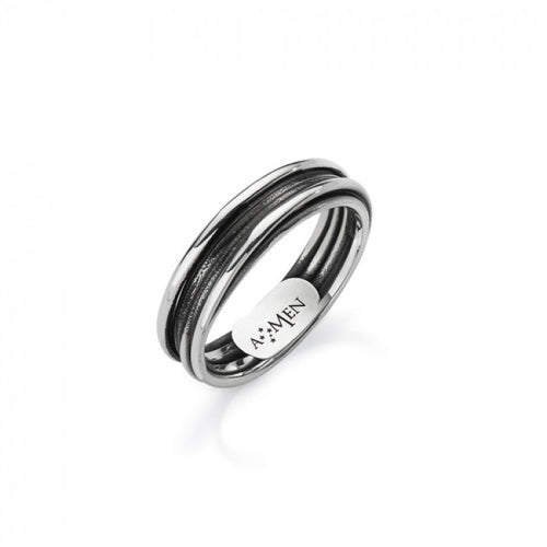 Anello Argento Hipster Amen Afv