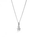 Girocollo le Bebe' Pavé Micro-setting Bimbo Piccolo Oro Bianco