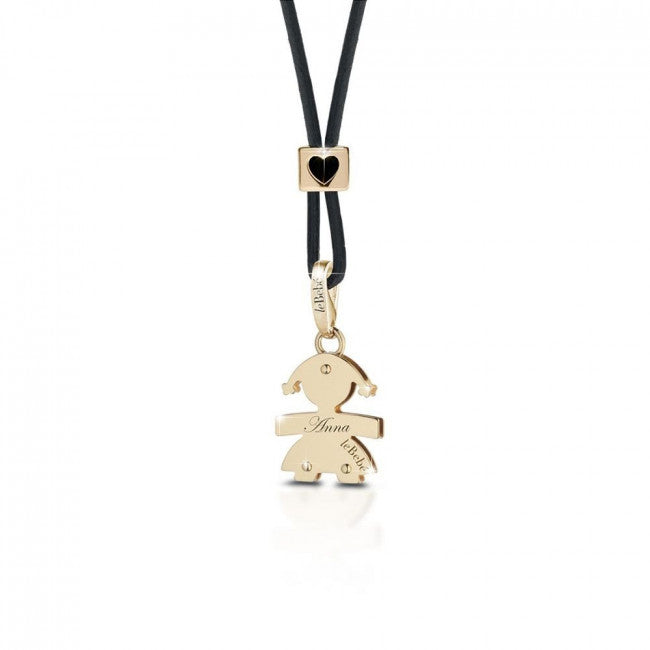 Ciondolo le Bebe' Cucciolo Bimba Oro Giallo 18kt