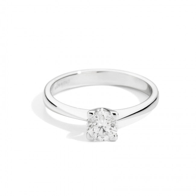 Anello Solitario Recarlo in Oro Bianco Maria Teresa