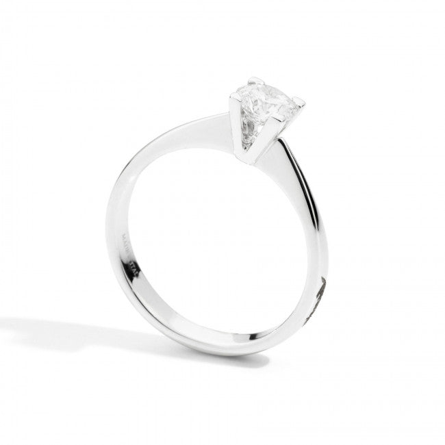 Anello Solitario Recarlo in Oro Bianco Maria Teresa