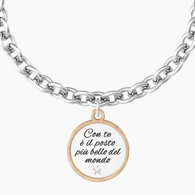 Bracciale Kidult Love con Te È il Posto Più Bello del Mondo