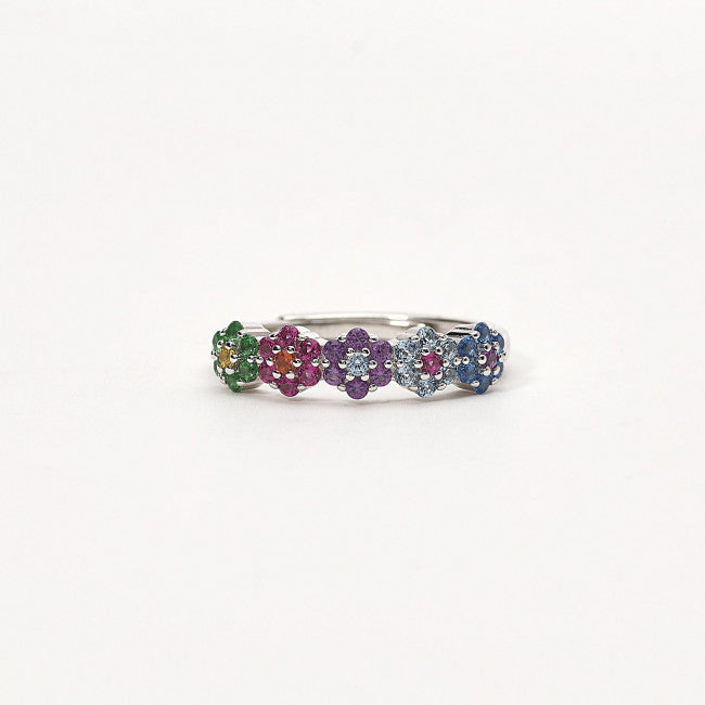 Anello Mabina Fior Fiore Argento