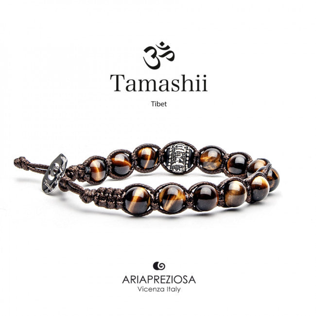 Bracciale Tamashii Occhio di Tigre Ruota della Preghiera