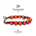 Bracciale Tamashii Agata Rosso Passione Ruota della Preghiera