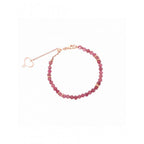 Bracciale Maman Et Sophie Tormaline Rosa Scuro Argento 925