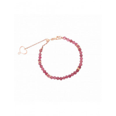 Bracciale Maman Et Sophie Tormaline Rosa Scuro Argento 925