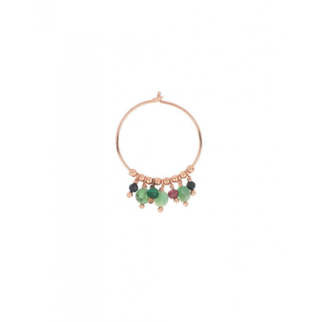 Orecchino Maman Et Sophie Argento 925 Malachite e Spinello