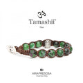 Bracciale Tamashii Zoisite-rubino Ruota della Preghiera