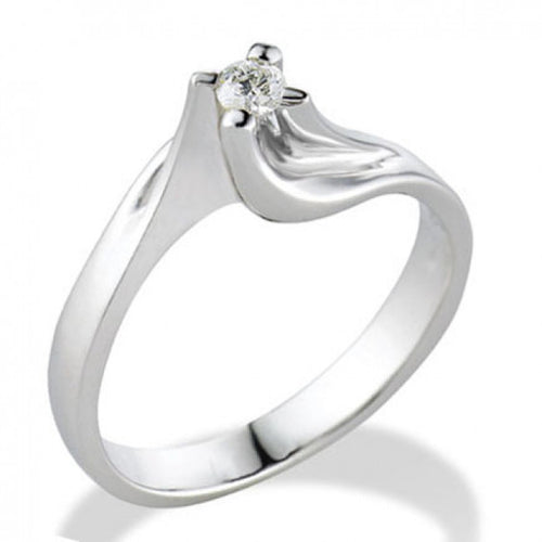 Anello Gemoro Oro 18kt. Gr.2,15 Diamante Kt. 0,06 Tssbia06