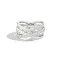 Anello Recarlo Melody in Oro Bianco e Diamanti