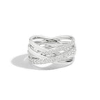 Anello Recarlo Melody in Oro Bianco e Diamanti