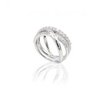 Anello Recarlo Melody in Oro Bianco e Diamanti