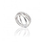 Anello Recarlo Melody in Oro Bianco e Diamanti