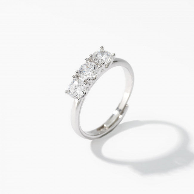 Anello Mabina Trilogy Argento
