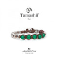 Bracciale Tamashii Agata Verde Ruota della Preghiera