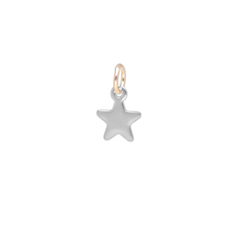 Ciondolo Sigillo in Argento 925 e Oro 9kt Cupido Stella per Bracciale Tbar