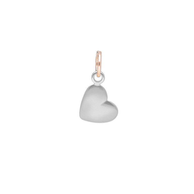 Ciondolo Sigillo in Argento 925 e Oro 9kt Cupido Cuore per Bracciale Tbar