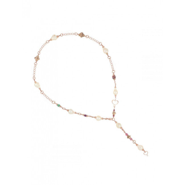 Collana Maman Et Sophie Argento 925 Perla Scaramazza