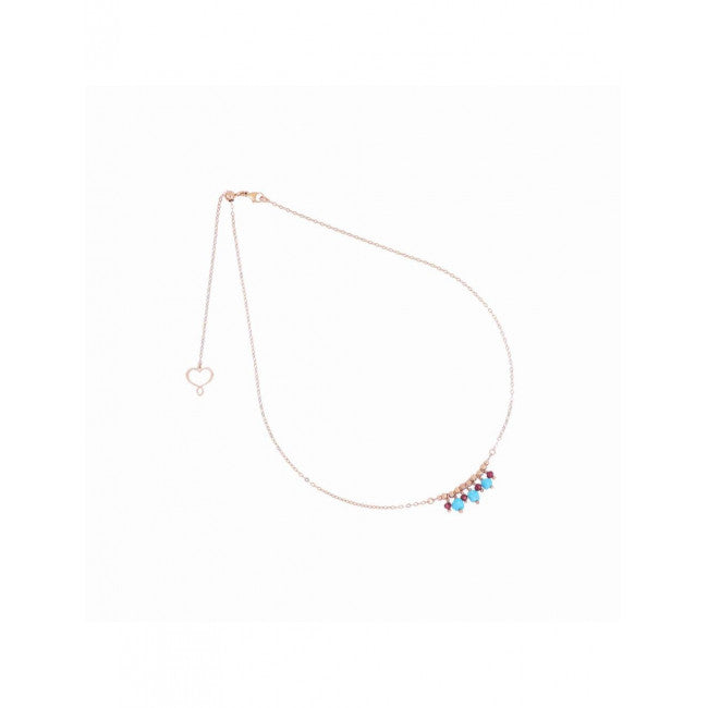 Collana Maman Et Sophie Argento 925 Turchese