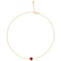 Girocollo Rosso Prezioso Oro 9kt Red Love Semino D'amore