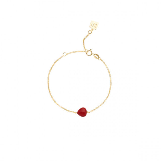 Bracciale Rosso Prezioso Oro 9kt Red Love Semino D'amore