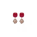 Orecchini Rosso Prezioso Argento 925 Mini Mignon