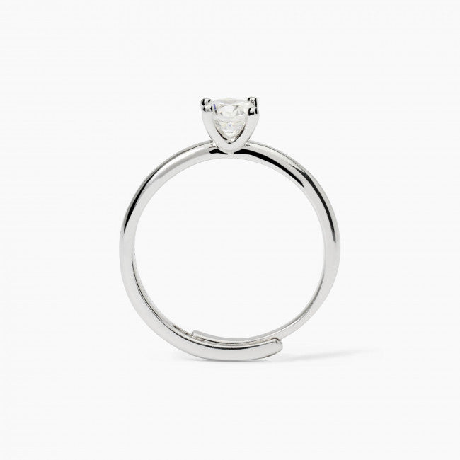 Anello Mabina Solitaire Argento