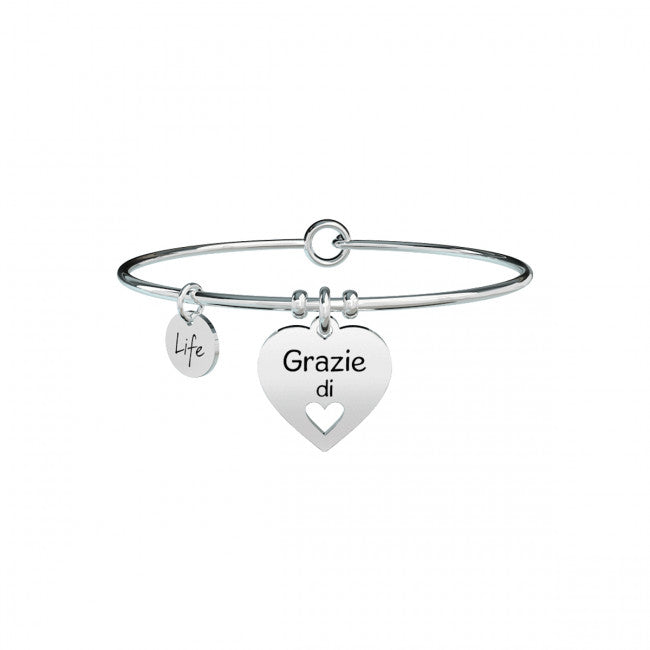 Bracciale Kidult Love Cuore Grazie