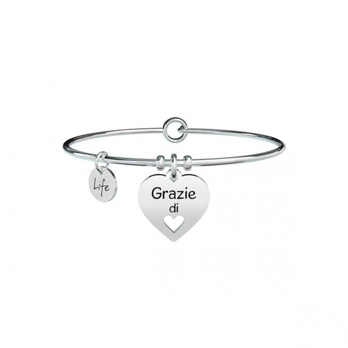 Bracciale Kidult Love Cuore Grazie
