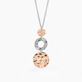 Collana 2jewels Acciaio Martellato Bicolore