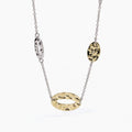 Collana 2jewels Acciaio Martellato Bicolore