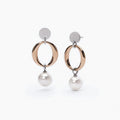 Orecchini 2jewels Acciaio Perle Bicolore