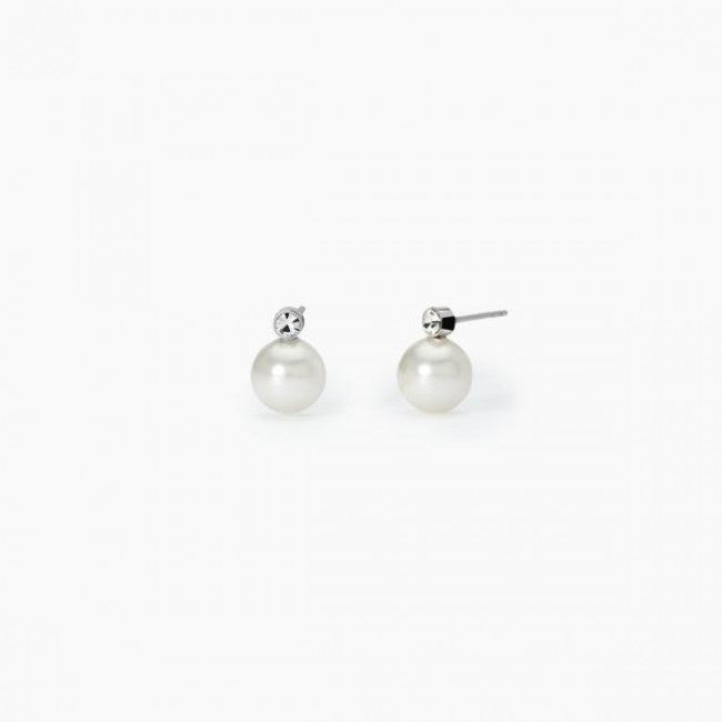 Orecchini 2jewels Acciaio Cristalli e Perle