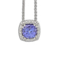 Girocollo Gemoro in Oro 18kt. Gr. 2,50 Diamanti Ct. 0,12 e Tanzanite Ct. 0,95