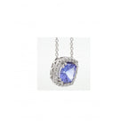 Girocollo Gemoro in Oro 18kt. Gr. 2,50 Diamanti Ct. 0,12 e Tanzanite Ct. 0,95