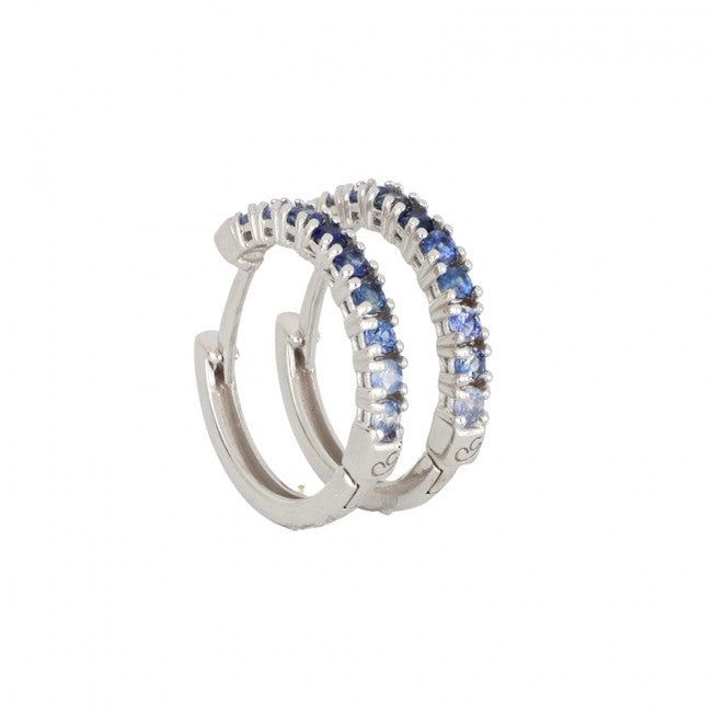 Orecchini Gemoro in Oro 18kt Gr. 3,36 Zaffiri Ct. 0,67