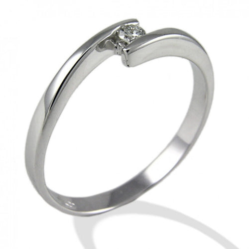 Anello Gemoro Oro 18kt. Gr.2,20 Diamante Ct. 0,08
