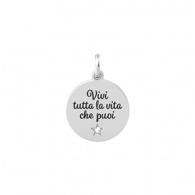 Kidult By You Charm Acciaio Philosophy Vivi la Vita