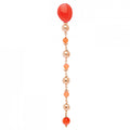 Monorecchino Rosso Prezioso Argento 925 Trail
