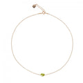 Girocollo Rosso Prezioso Argento 925 Semino D'amore Lime Gold